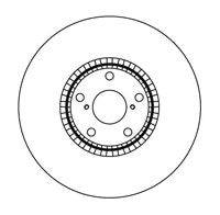 NF PARTS stabdžių diskas 2045104NF